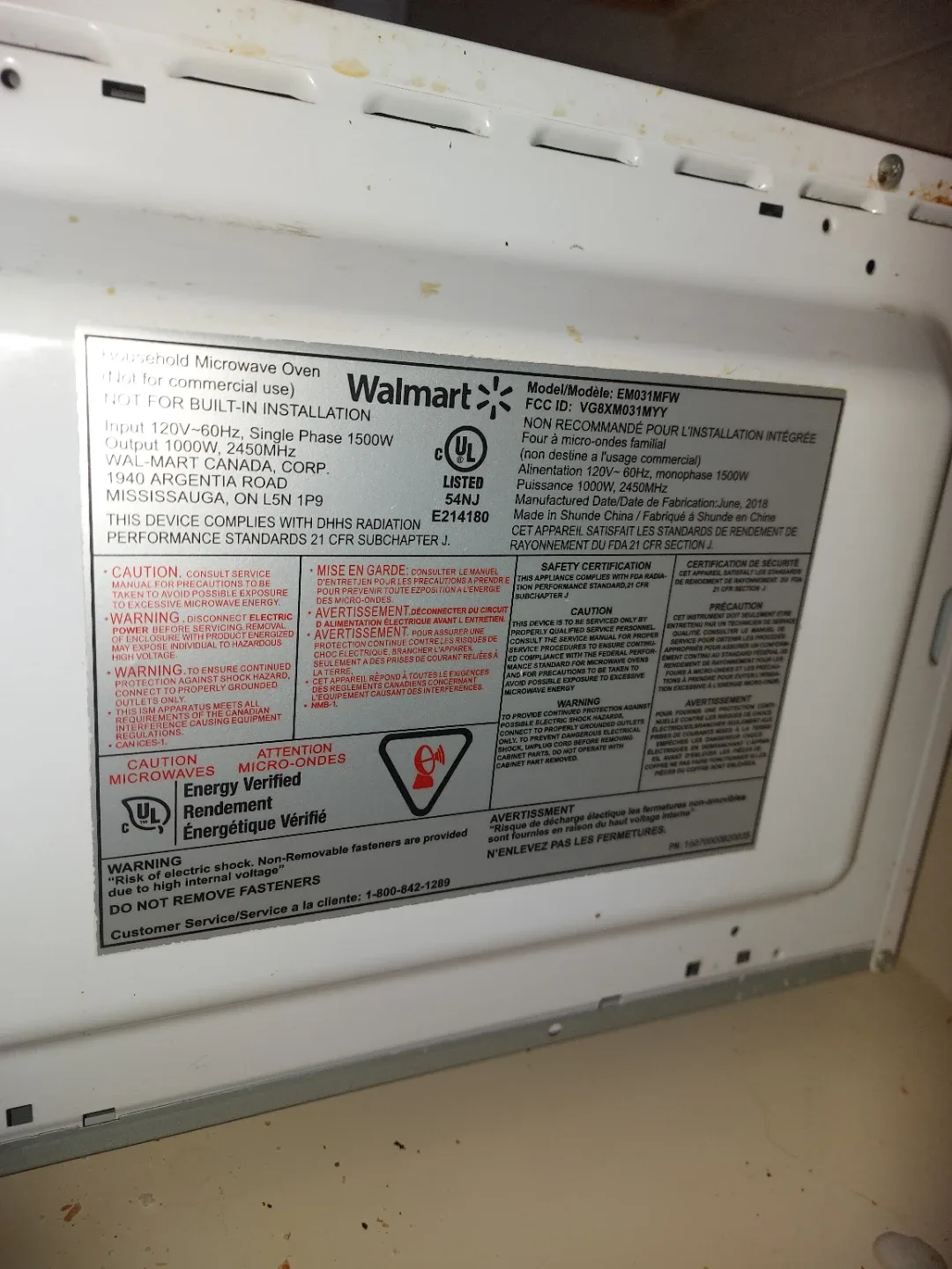 Hamilton Beach Microwave Oven, White image indicator(3)