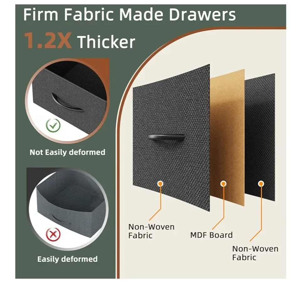 HIGDBFE 3-Drawer File Cabinet with Charging Station🥕 image indicator(5)