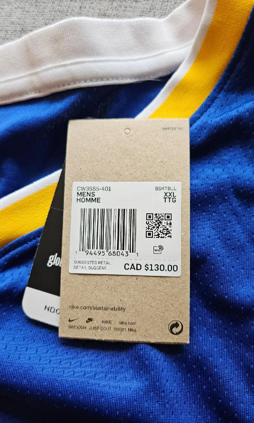 Nike Golden State Warriors Curry Jersey - XXL image indicator(3)