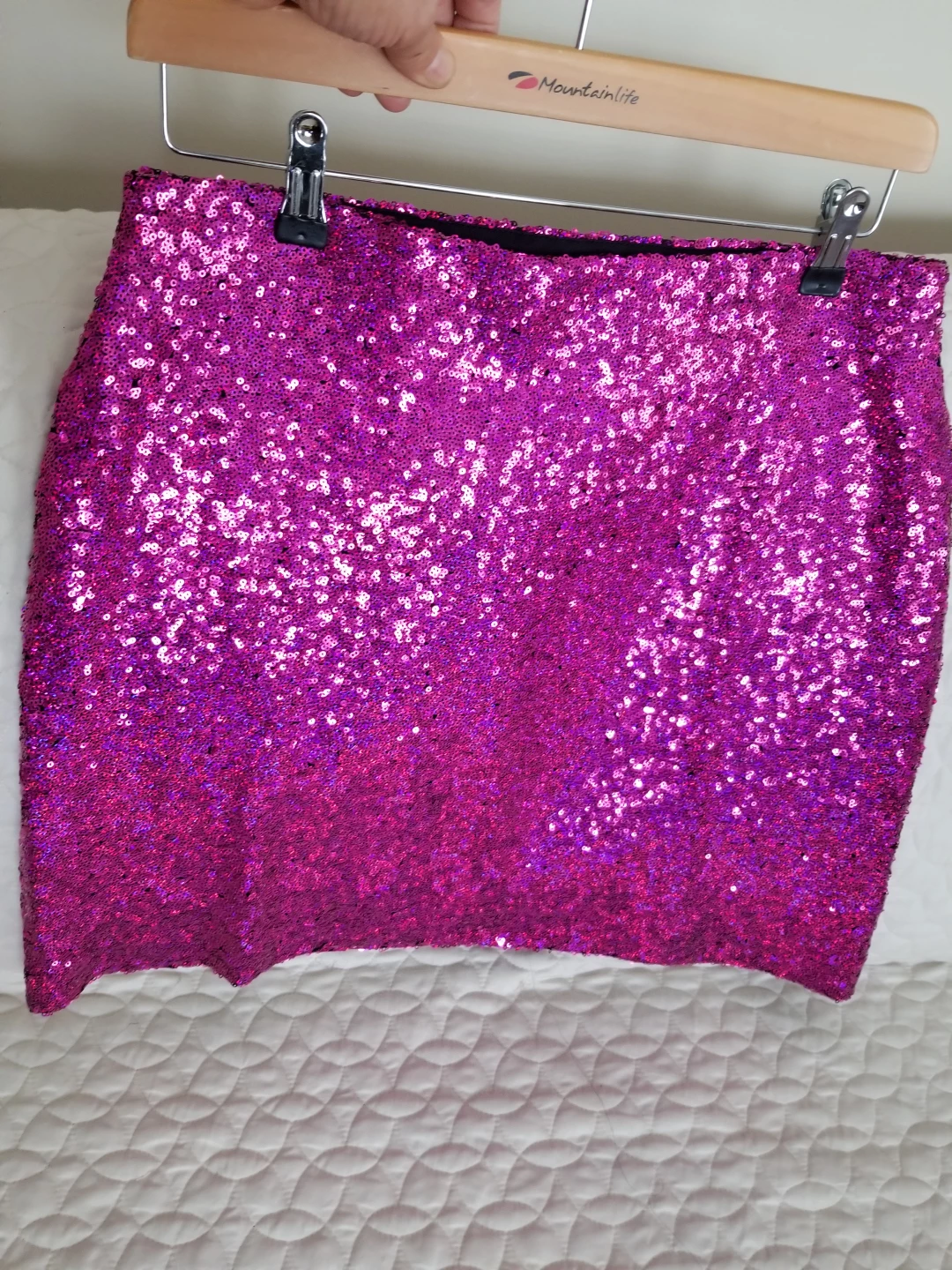 Pink Sequin Mini Skirt - photo 2