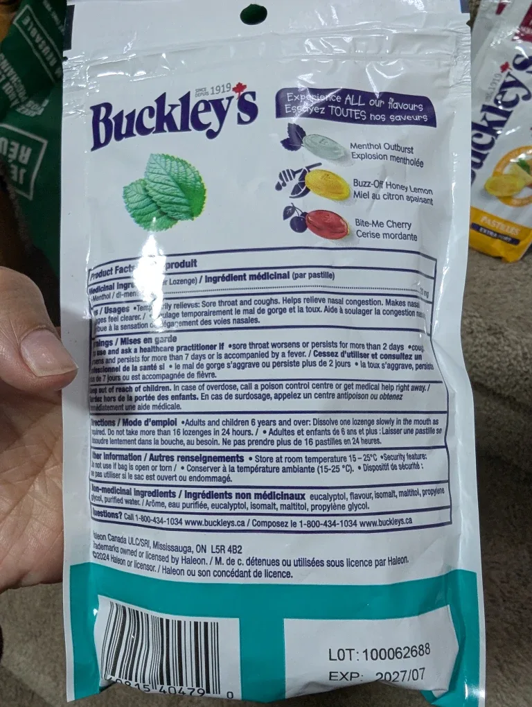 Buckley's Lozenges Extra Strength image indicator(6)
