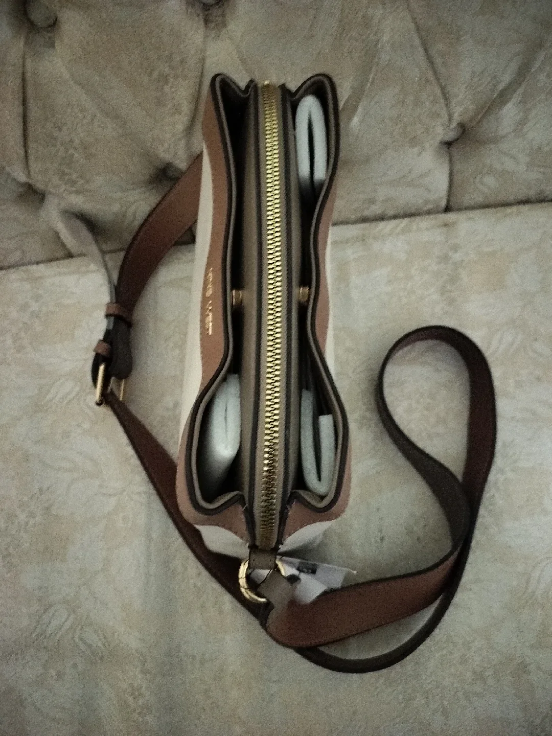 Nine West Crossbody Bag - Beige & Brown image indicator(2)