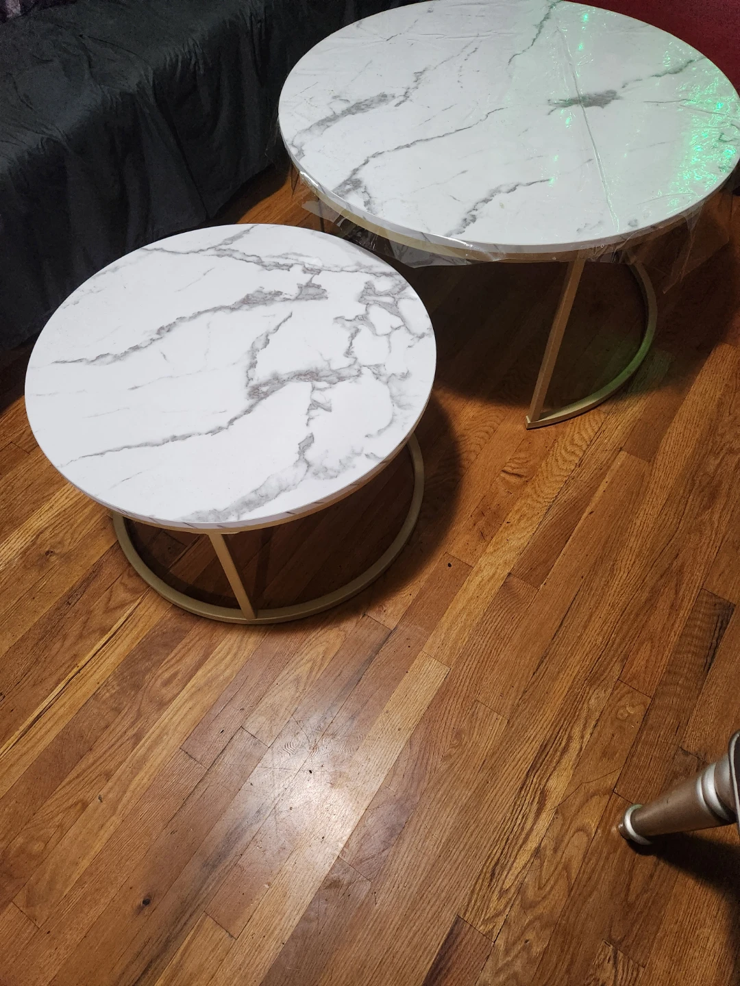 Nesting Coffee Tables - Marble & Gold - photo 2