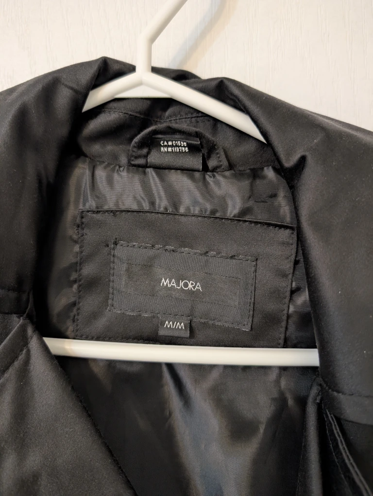 Majora Black Trench Coat - Size M/M - photo 2