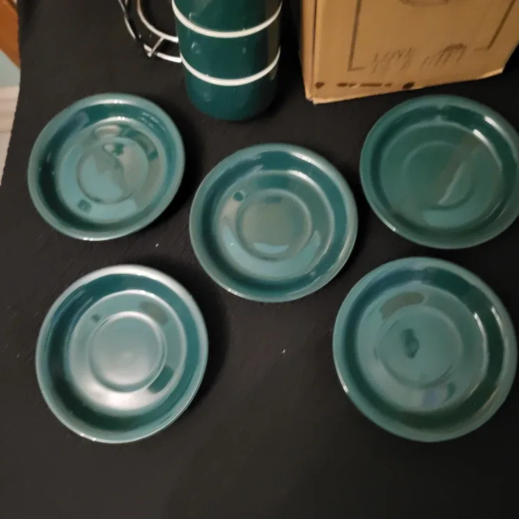 Sweejar Espresso Cup Set with Stand, Green image indicator(2)