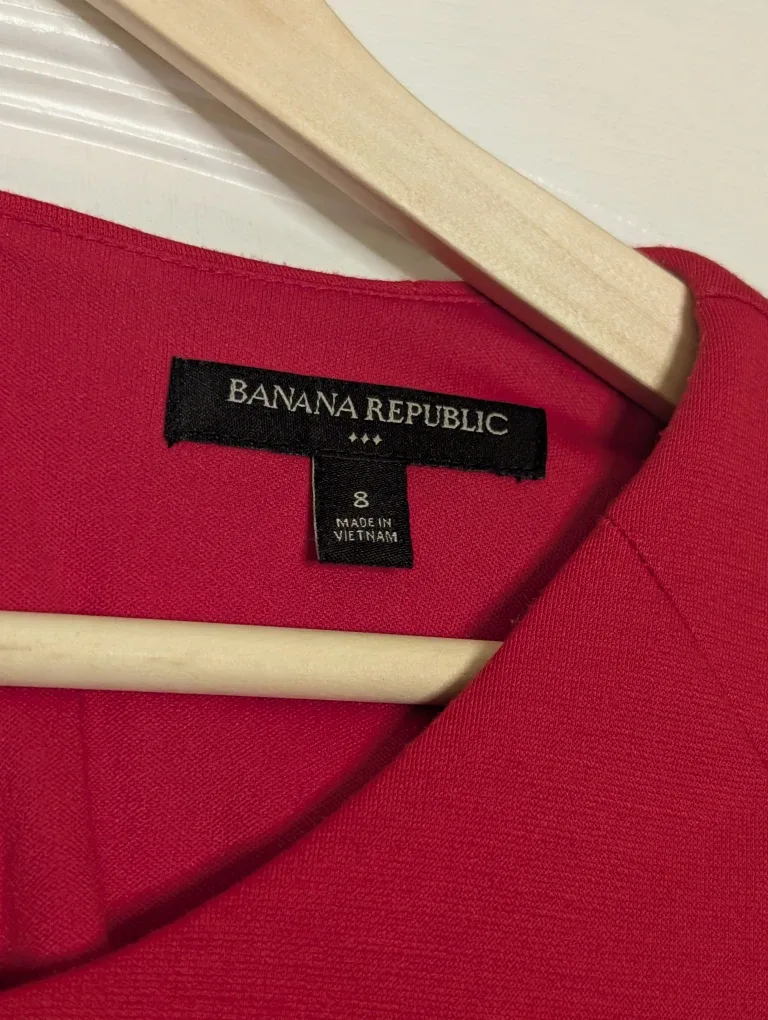 Banana Republic Red Dress - Size 8 image indicator(4)