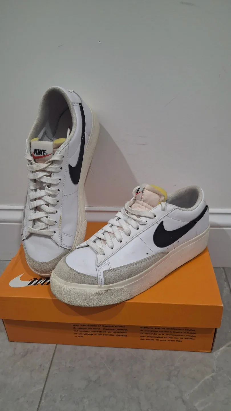 Nike Blazer Low Platform White Sneakers thumbnail