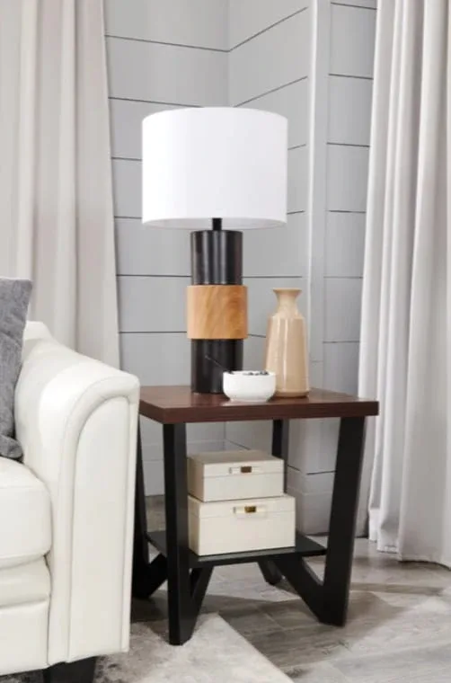 Arika 47.5" Modern 3-Pack Coffee + 2 End Tables with Shelf image indicator(2)