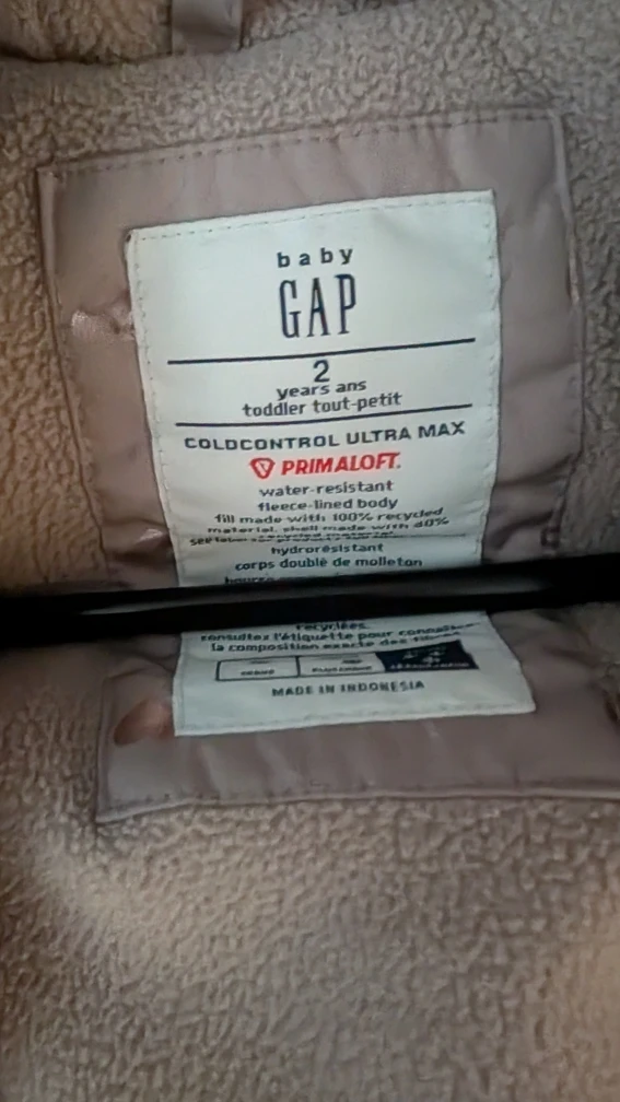 Baby Gap Puffer Jacket - Size 2 Years - photo 2