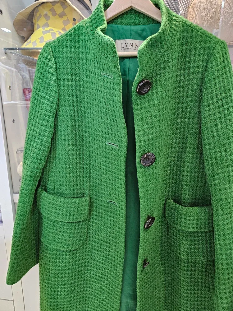 LYNN Green Wool Coat image indicator(4)