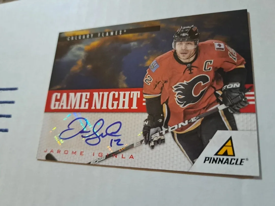 2011 Panini, game night Jarome Iginla, autograph image indicator(3)