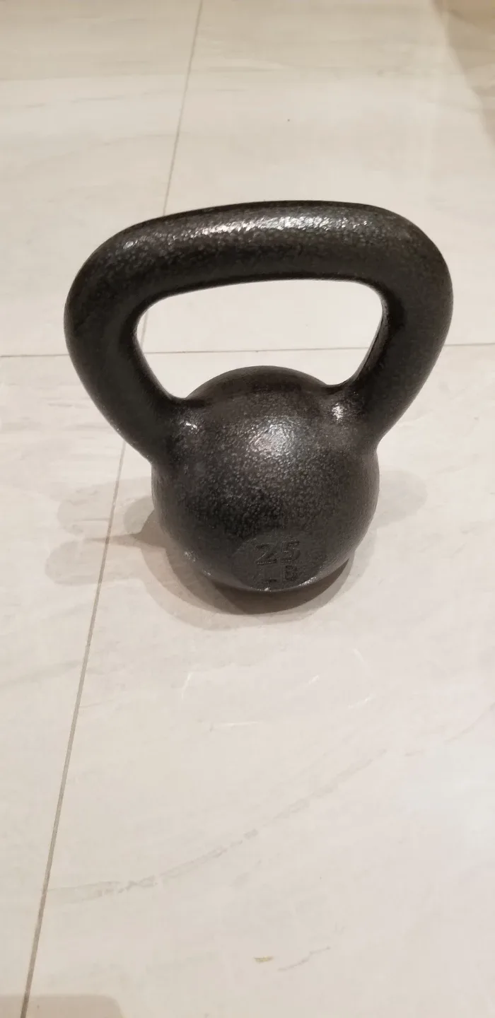 Cast iron Kettlebell 25 pounds L B image indicator(6)