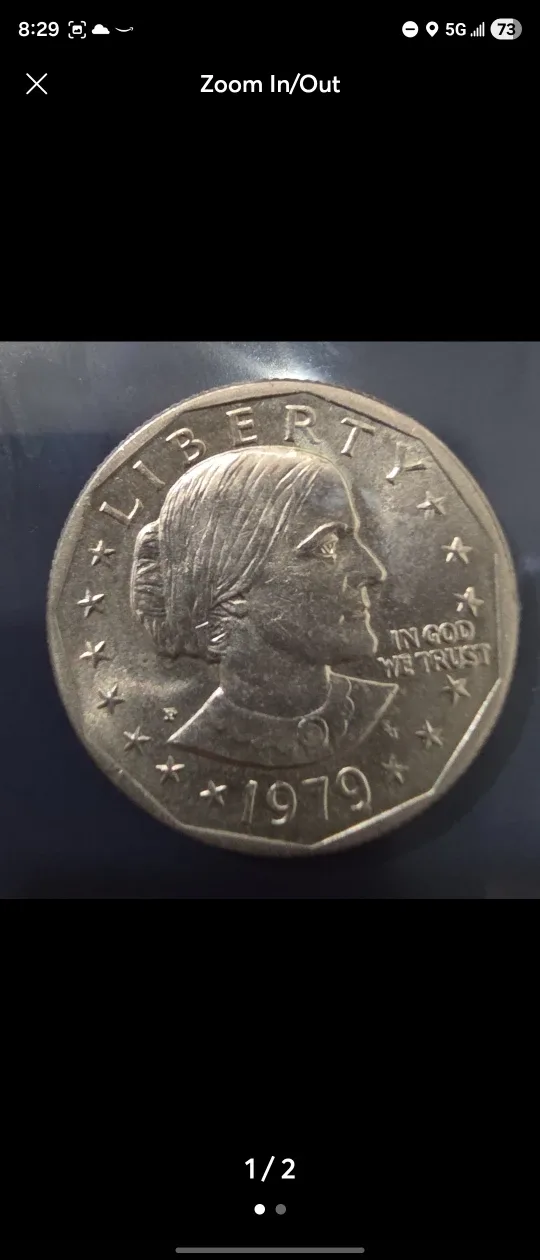 1979 Susan B. Anthony One Dollar Coin