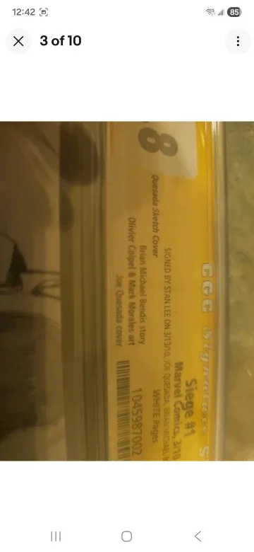 Siege #1 CGC Signature Series Comic Book image indicator(3)