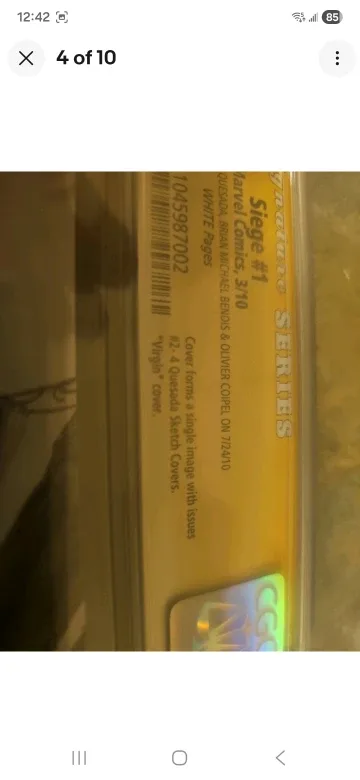 Siege #1 CGC Signature Series Comic Book image indicator(4)