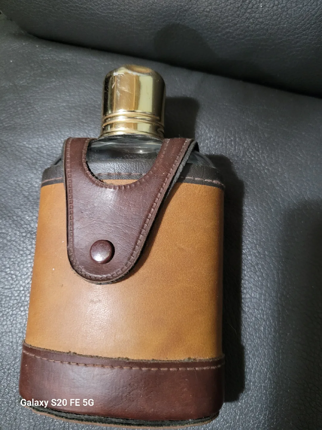 Leather Wrapped Glass Flask thumbnail