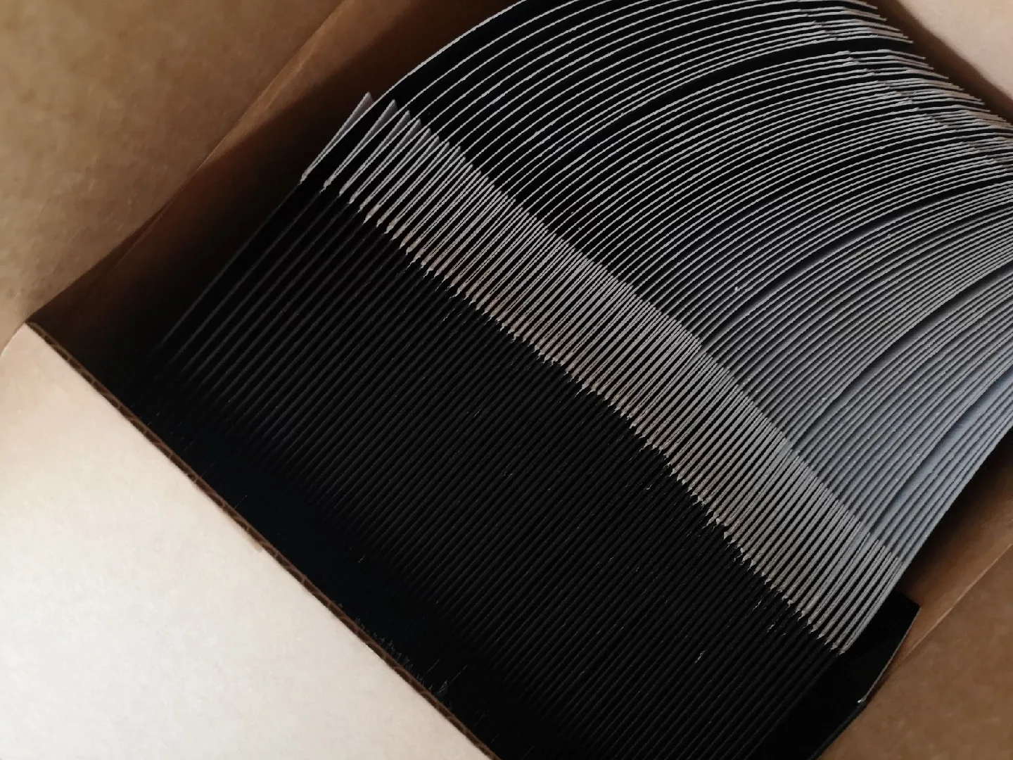 Uline Gift Boxes - Black Gloss 5x5x3.5" image indicator(3)