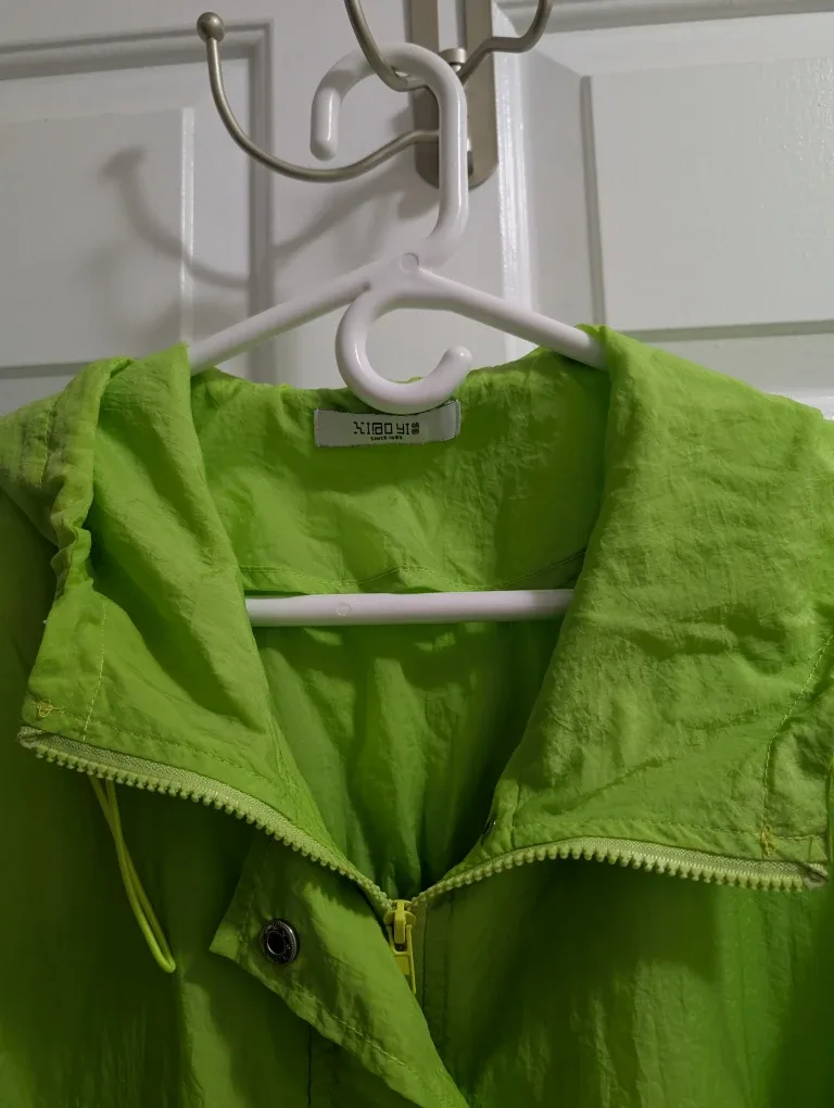 Lime Green Windbreaker Jacket image indicator(2)