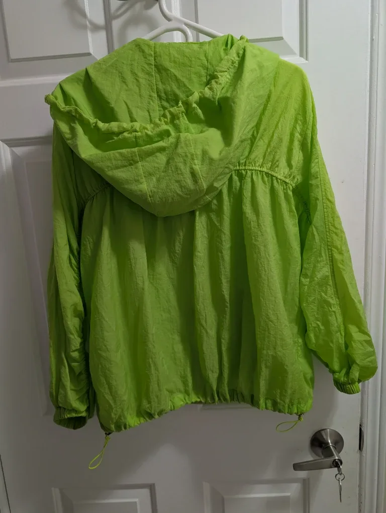 Lime Green Windbreaker Jacket image indicator(3)