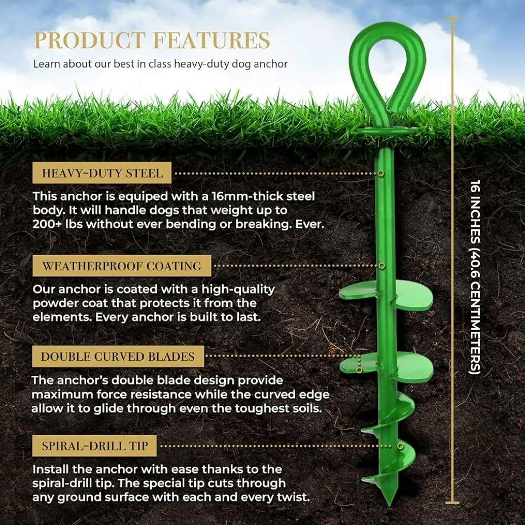 Dog Tie Out Stake - Heavy Duty - photo 3