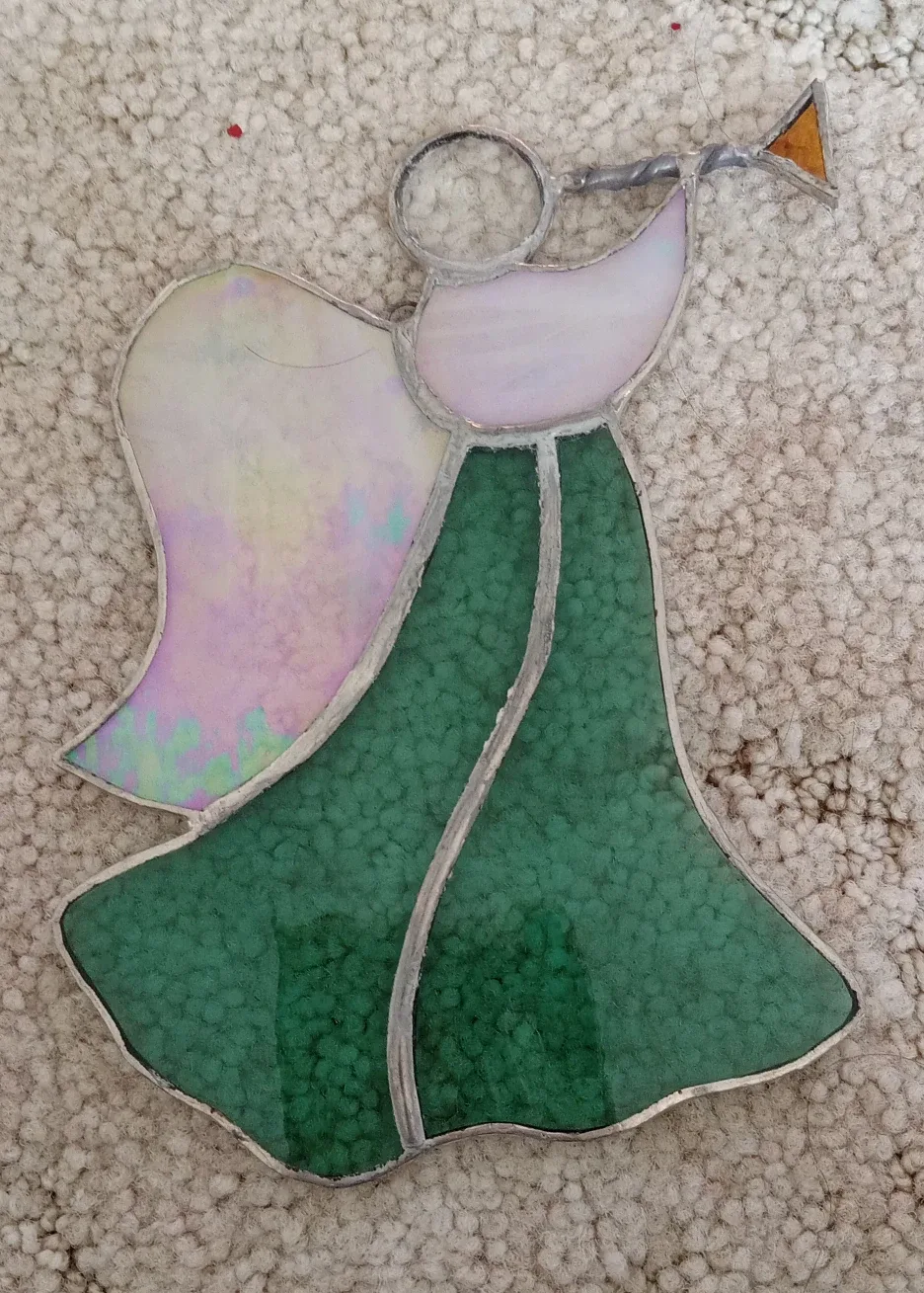 Stained Glass Christmas Ornaments - (suncatcher) - 5 pcs image indicator(4)