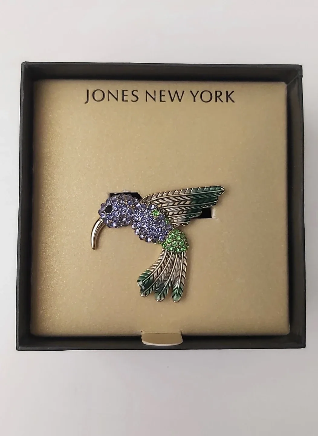 Jones New York Hummingbird Brooch - New in Box!