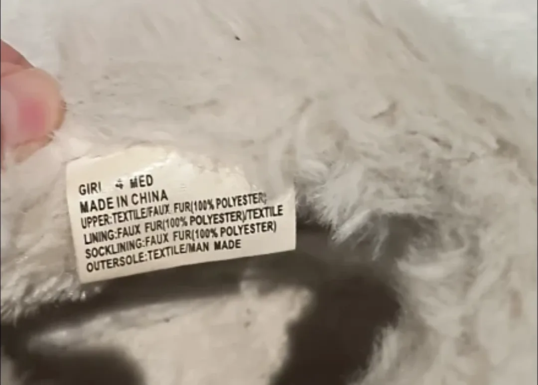 SO Girls' Chestnut Faux Fur Boots - Size 4 image indicator(4)