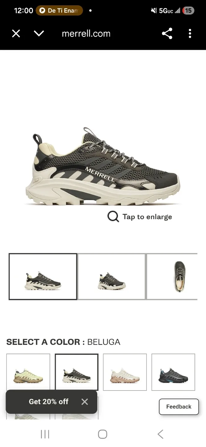 Merrell Moab Speed 2 Vent 2K SE Beluga, Size 10 image indicator(2)