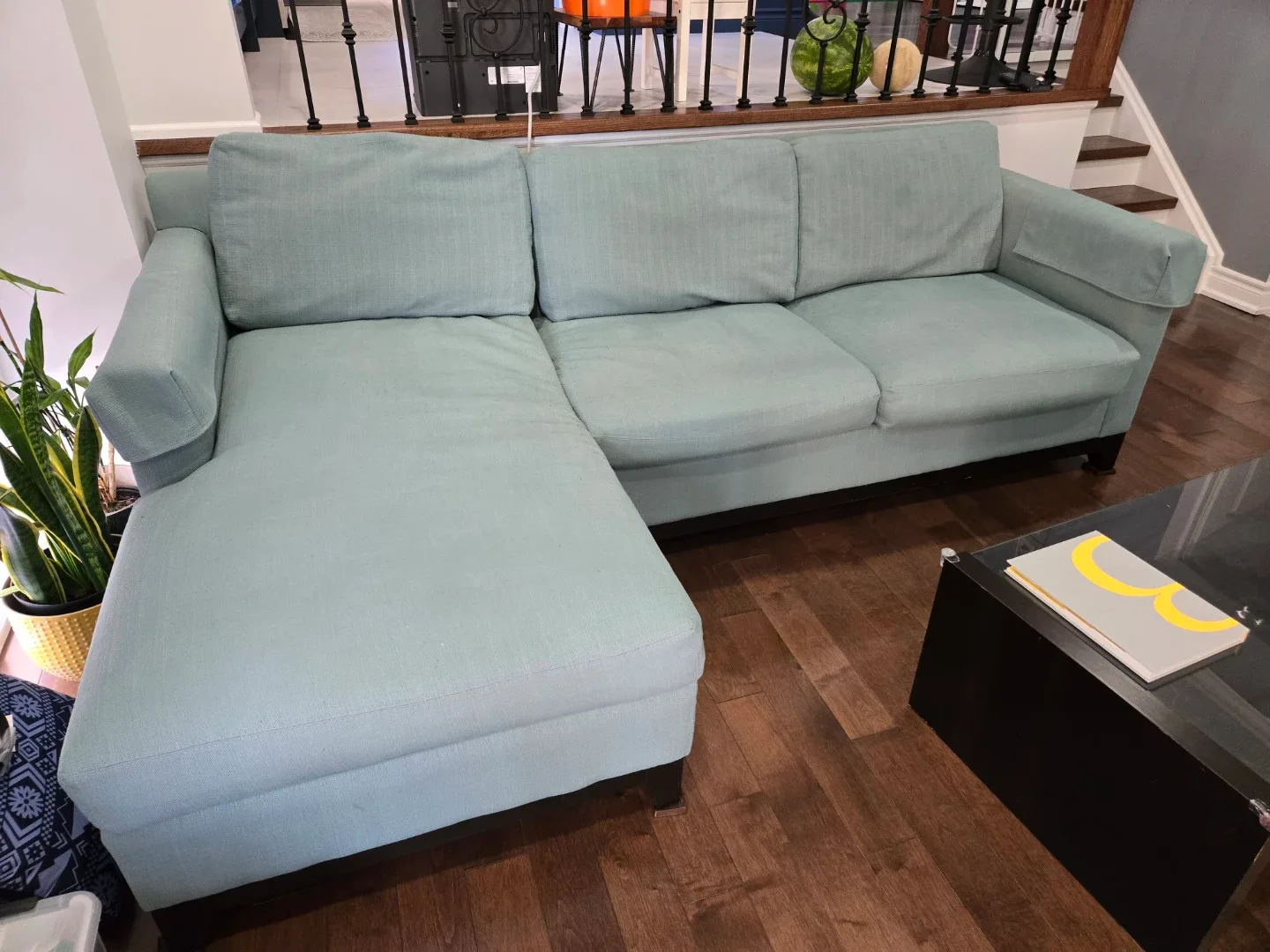 Decorium Sectional Sofa - Light Blue