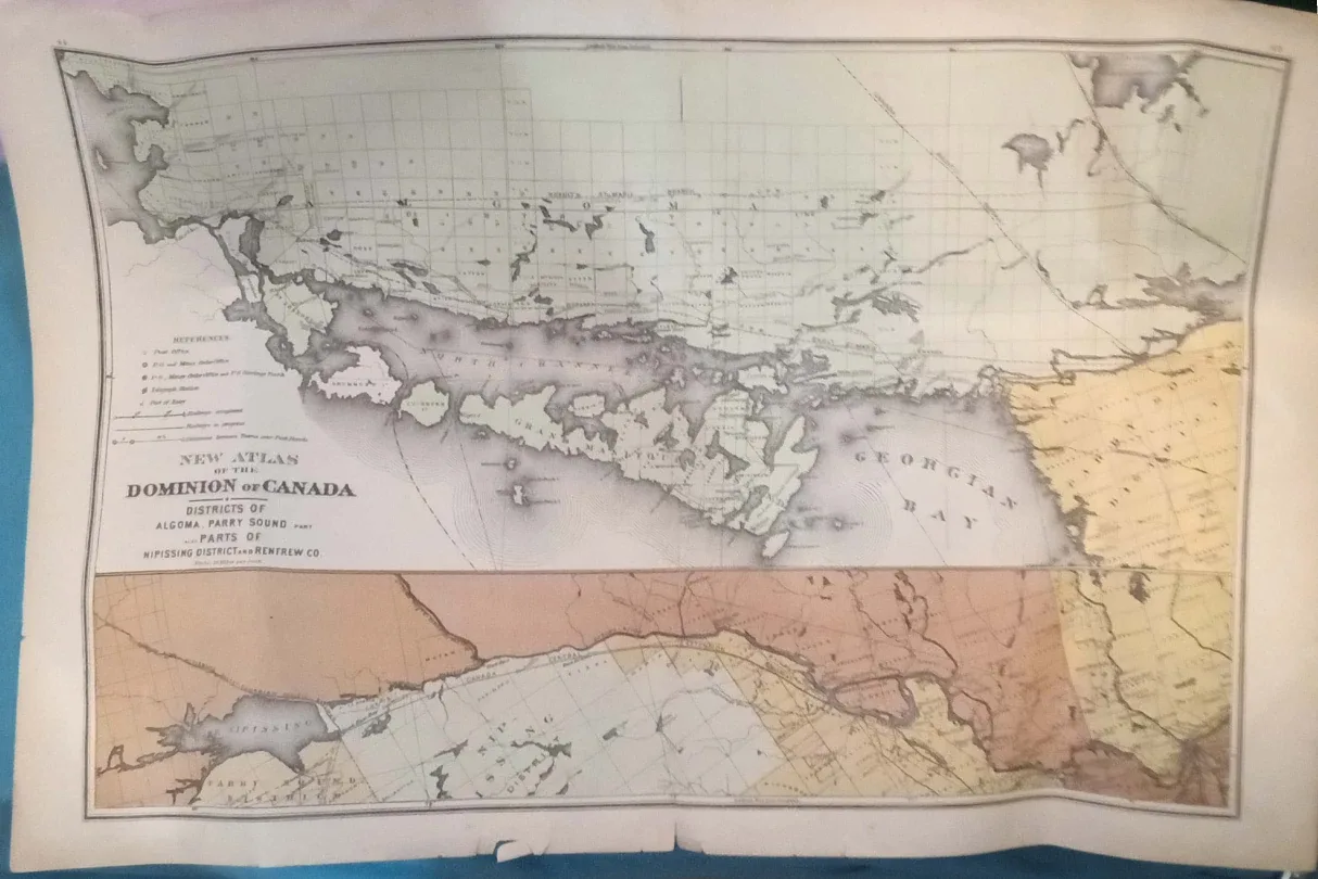 Front and Reverse of 1880's Domion of Canada Maps image indicator(5)