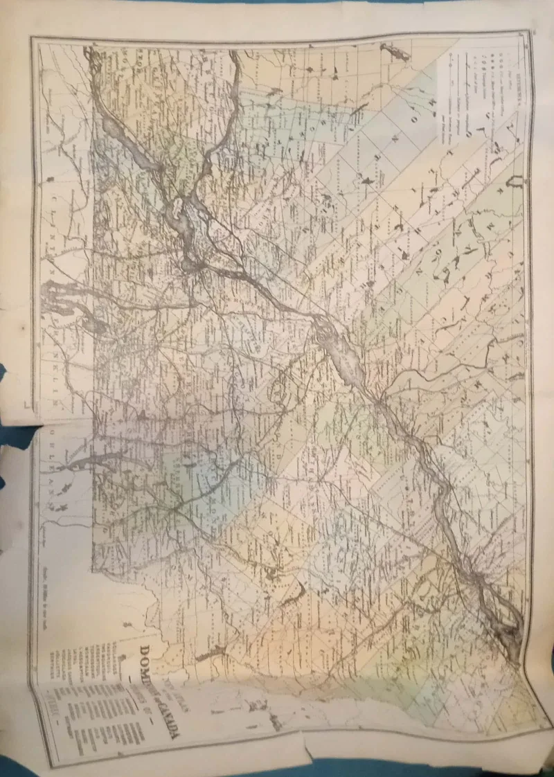Front and Reverse of 1880's Domion of Canada Maps image indicator(7)