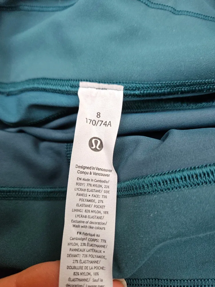 Lululemon Wunder Train HR Tight 25" Size 8 image indicator(2)
