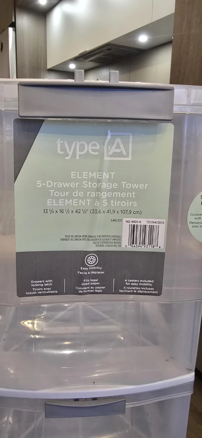 Type A Element 5-Drawer Storage Tower - photo 4
