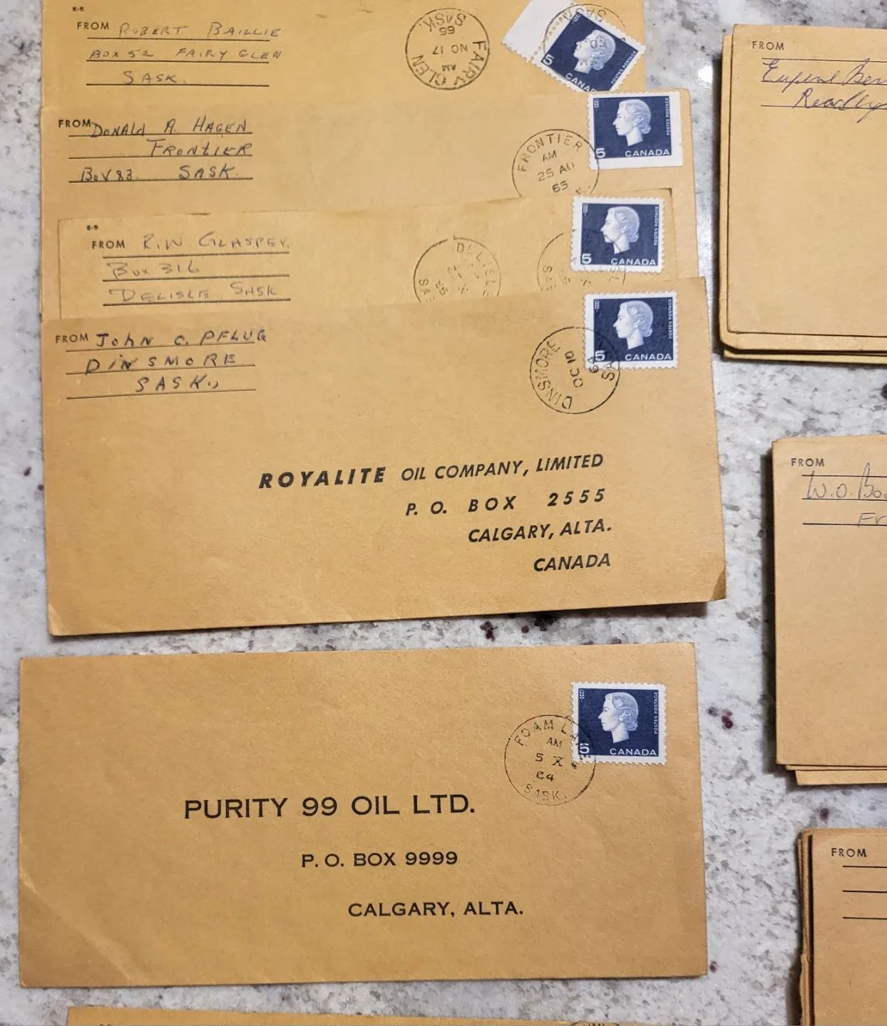 Vintage Royalite Oil Company Envelopes image indicator(5)