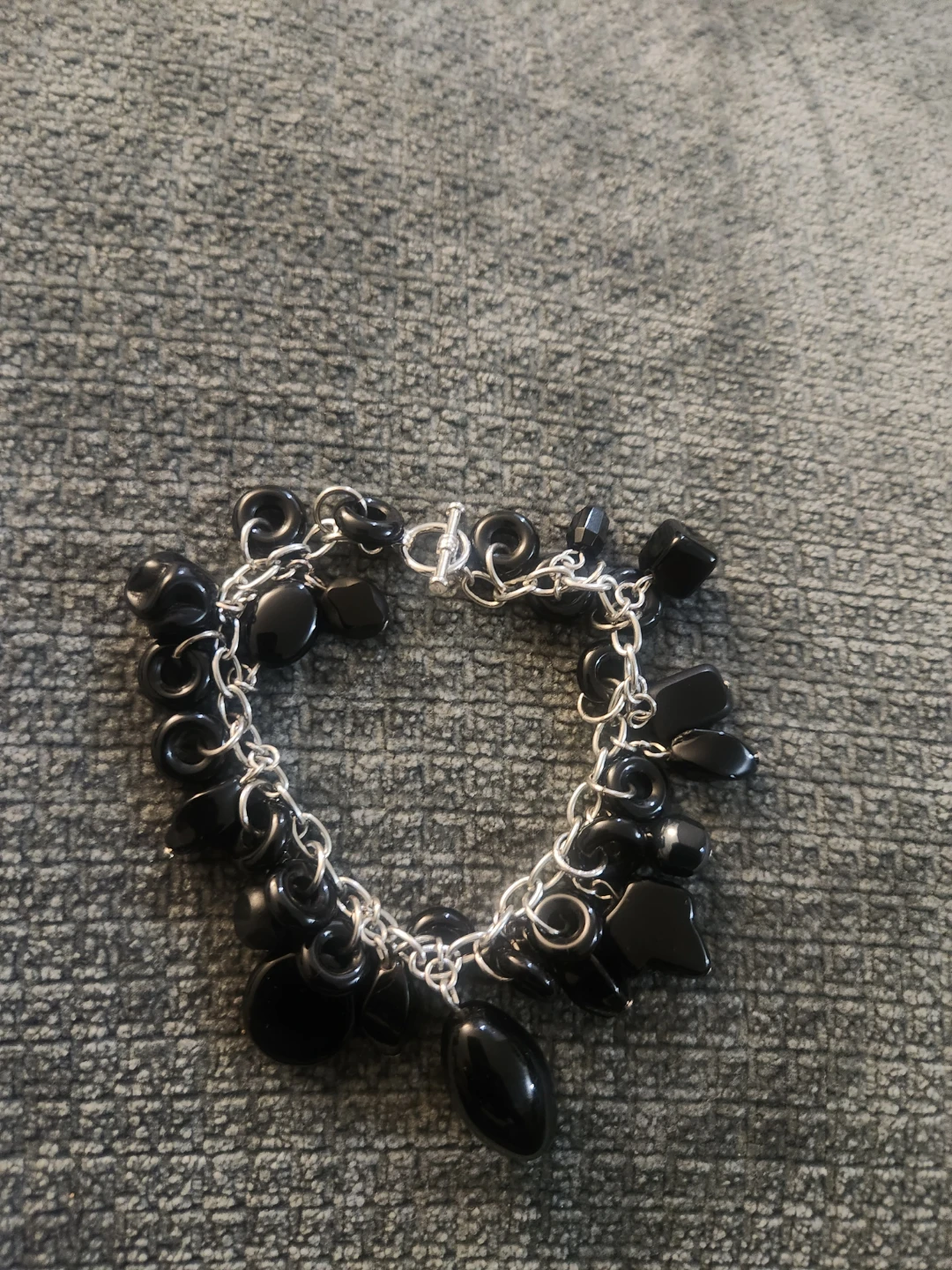 Black Charm Bracelet
