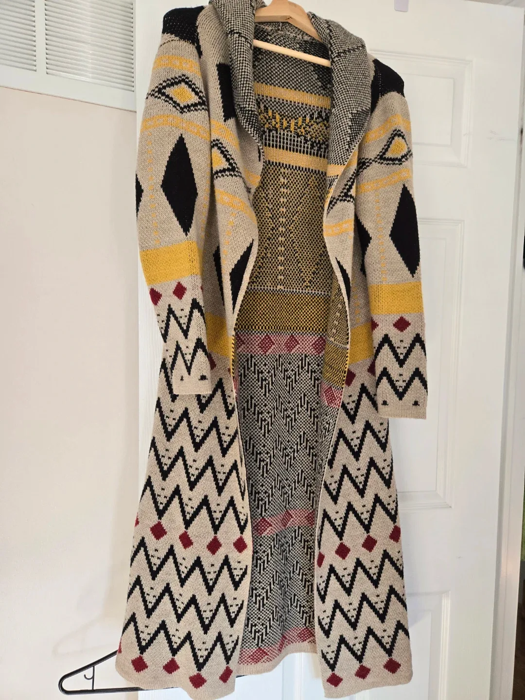 Patterned Knit Cardigan