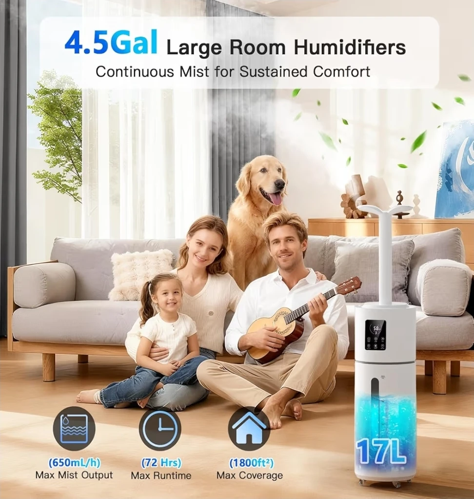Smart Humidifier - 4.5 Gal Large Room - photo 2