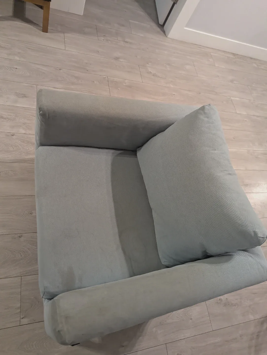 Light Grey Ikea Koarp Armchair with back pockets image indicator(3)