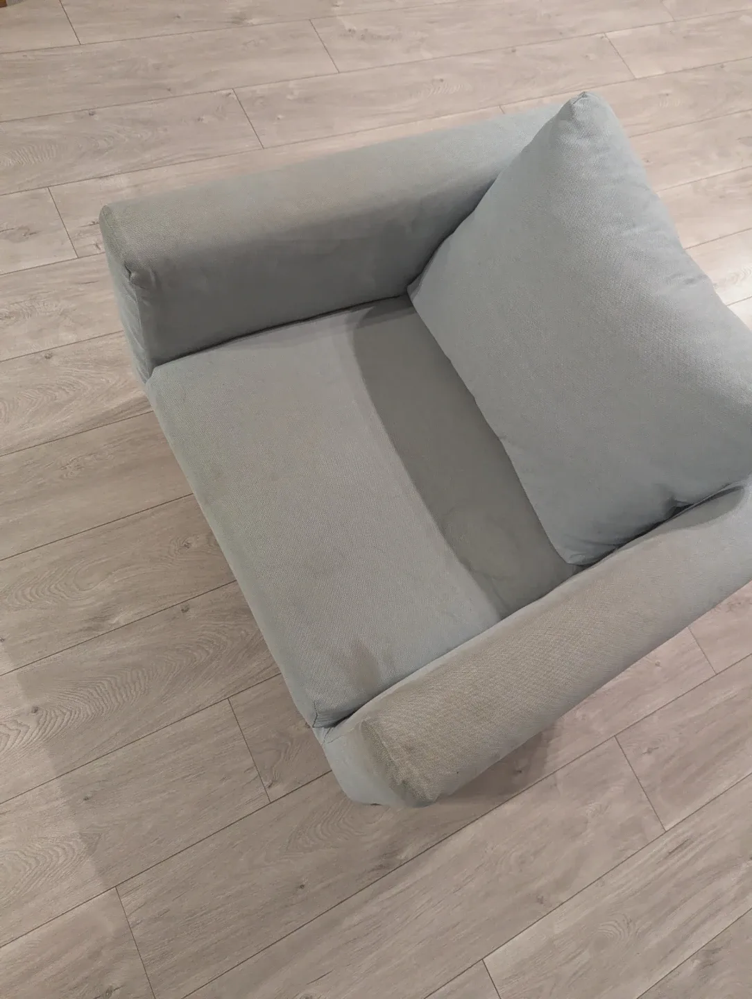 Light Grey Ikea Koarp Armchair with back pockets image indicator(4)