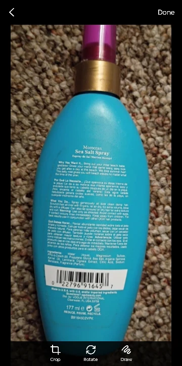 OGX Moroccan Sea Salt Spray - 6 fl oz - photo 2
