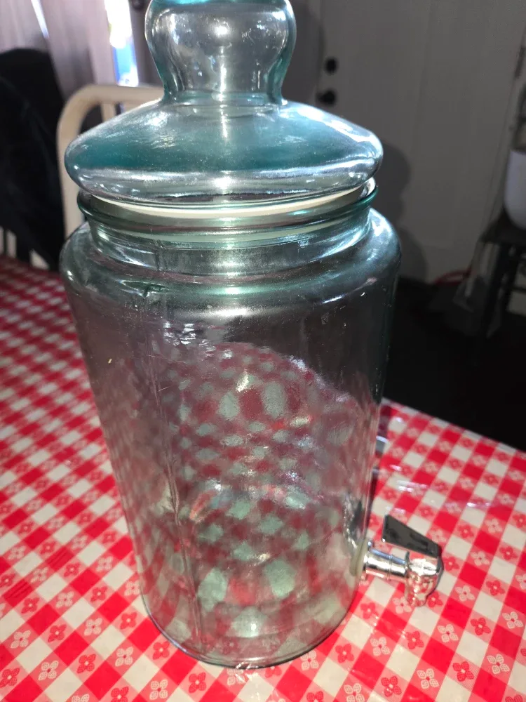 Glass Drink Dispenser with Spigot