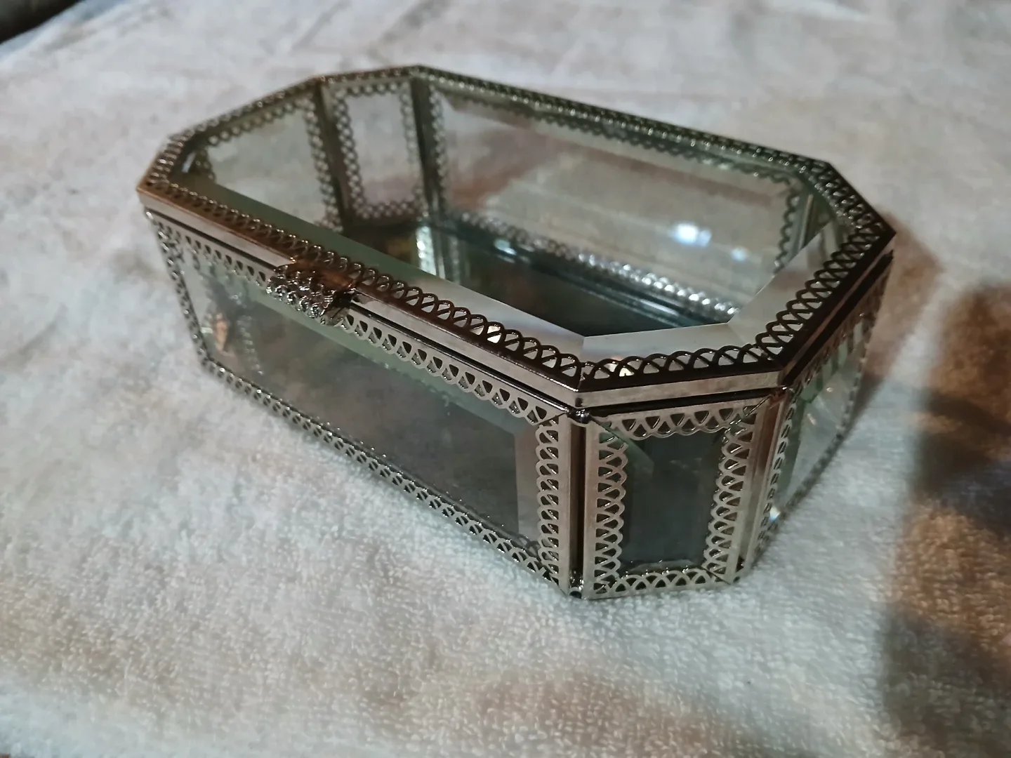 Homesense Glass Jewellery Box thumbnail