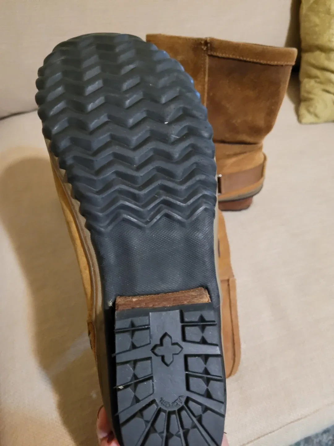 Sorel Brown Leather Women's Boots, Size 9 image indicator(4)