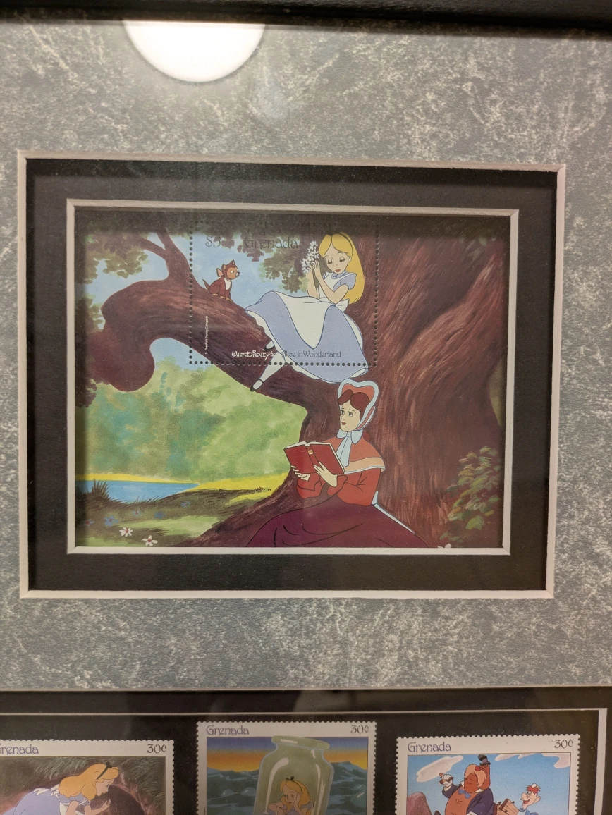 Disney's Alice in Wonderland Framed Stamp Art (limited edition) - photo 3