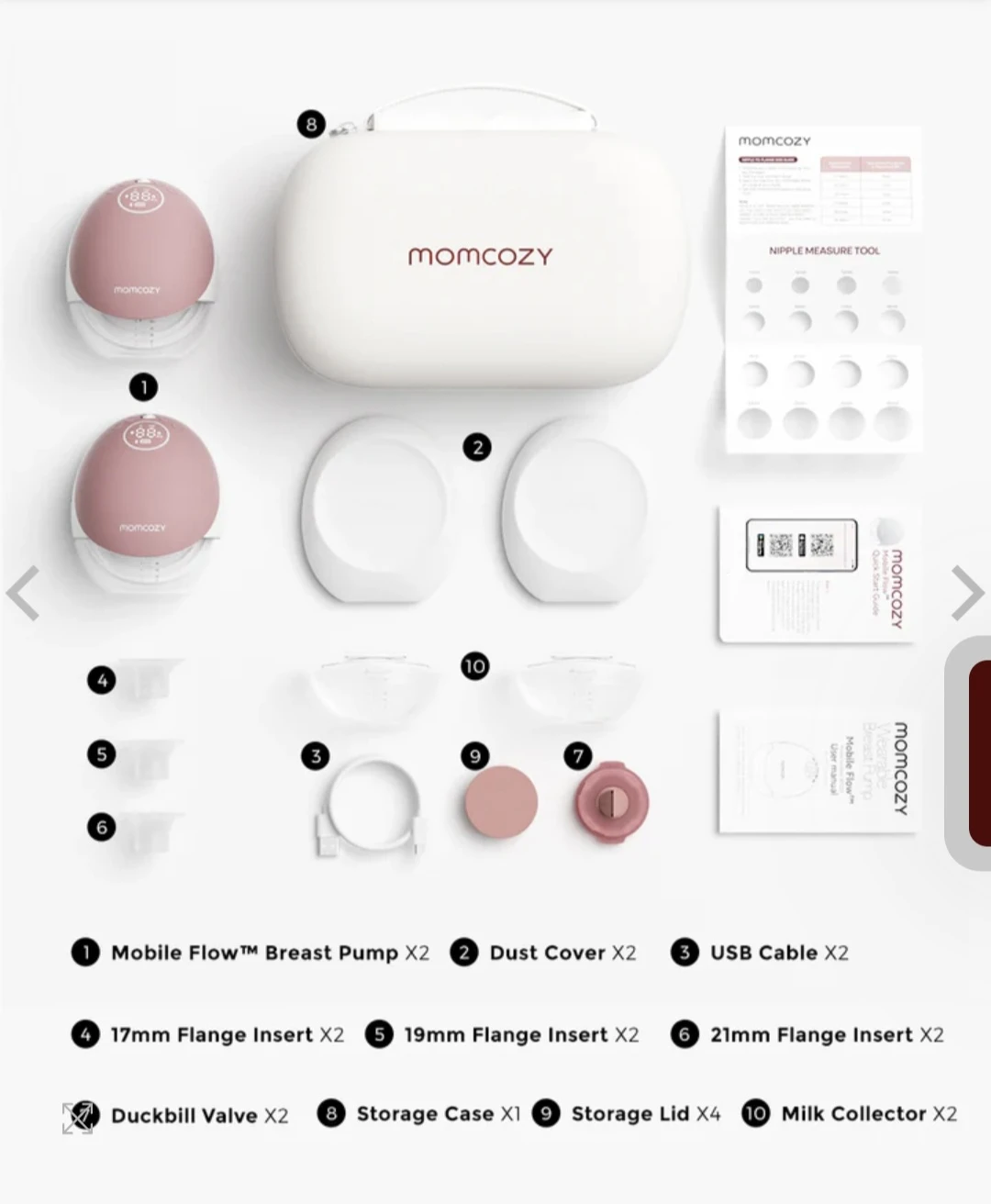 Momcozy Mobile Flow Breast Pump Set 2 Pumps - photo 3