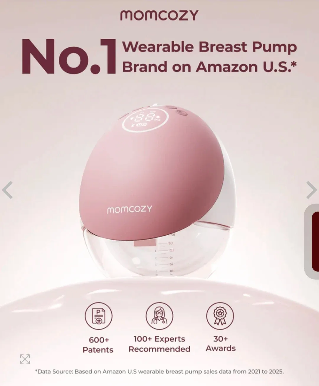 Momcozy Mobile Flow Breast Pump Set 2 Pumps image indicator(4)