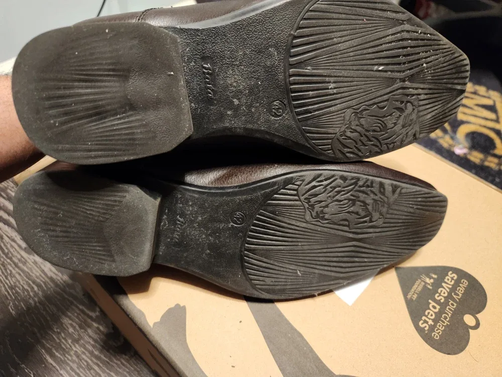 Bata Brown Genuine Leather Slip-On Dress Shoes US Men's Size 10 image indicator(2)