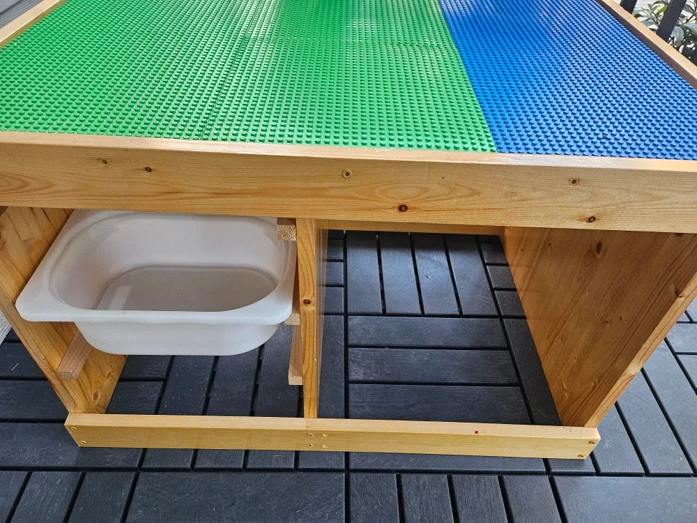 Wooden Lego Table with Storage image indicator(2)