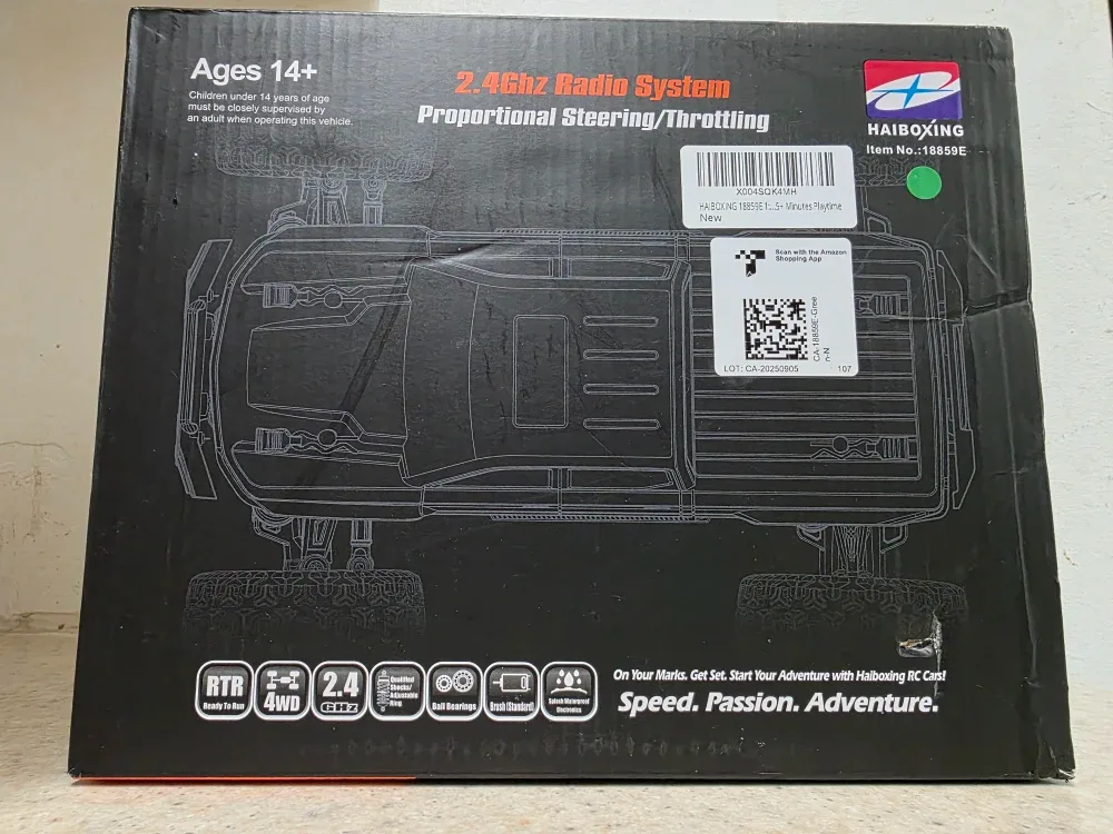 HAIBAOXING 18859E 1/18 4x4 RC Truck - New in box image indicator(2)