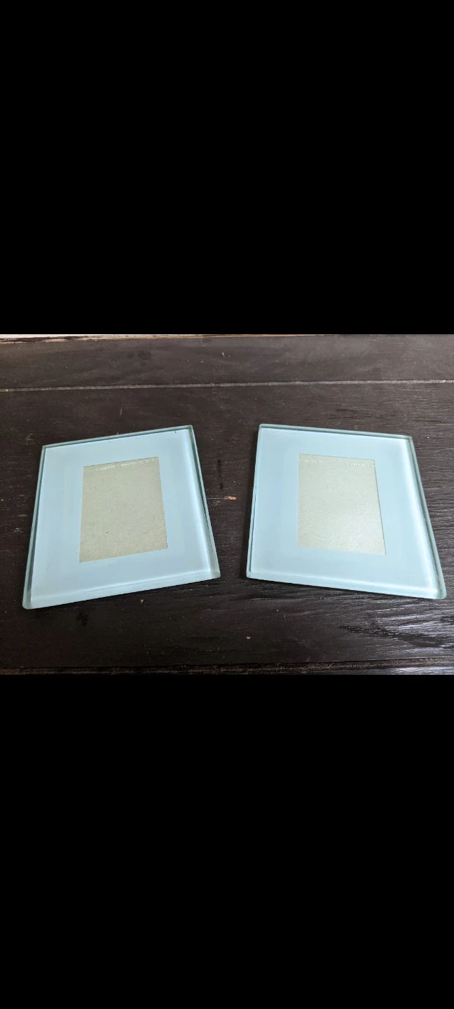 Set of 2 Glass Coasters
